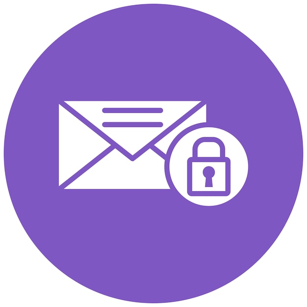 Email Security Vector Illustration Style