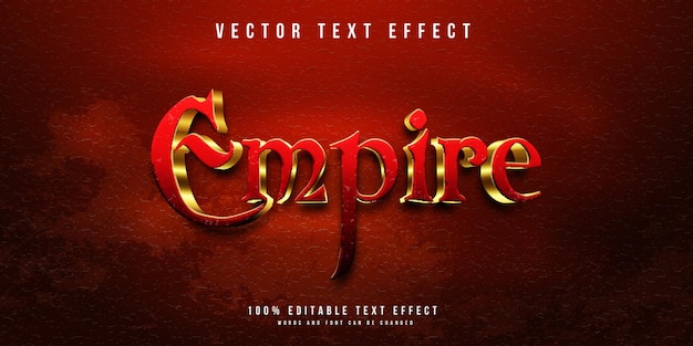 empire text effect template
