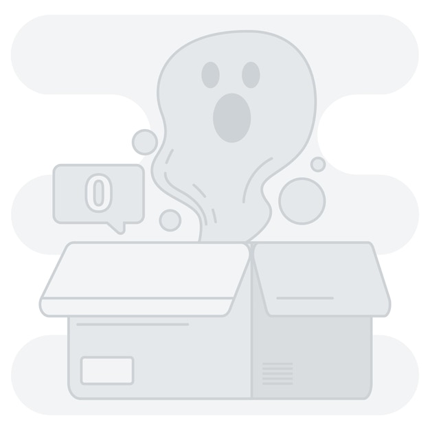 Empty cart illustration perfect for user interface uiux projects