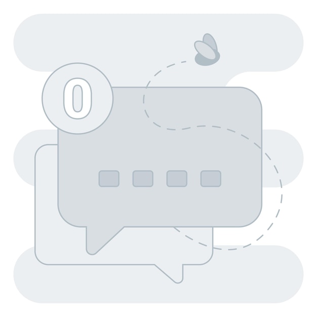 empty comment illustration perfect for user interface uiux projects
