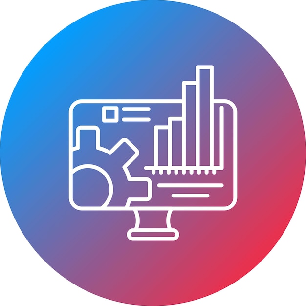 engineering monitor icon vector image can be used for engineering