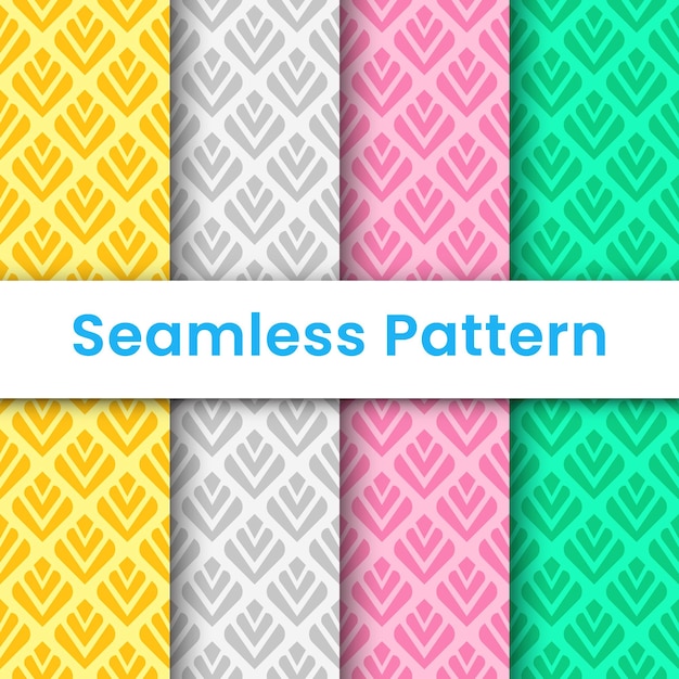 et geometric seamless pattern leaf model vector pattern suitable for wallpaper