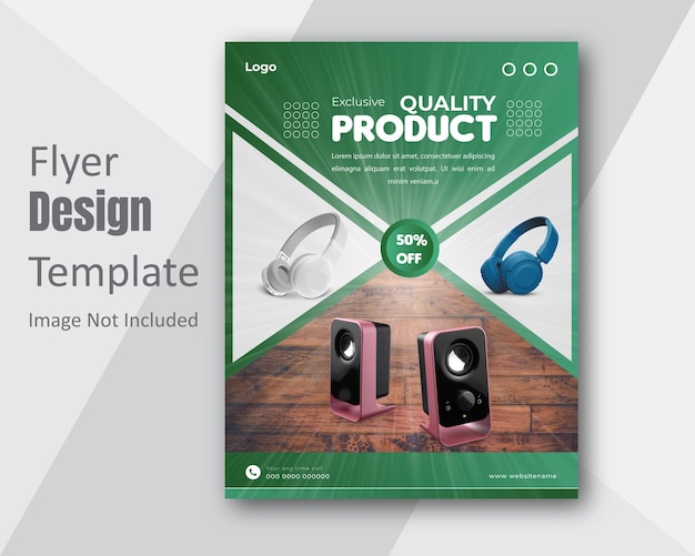 Exclusive and quality product flyer design template