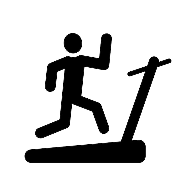 exercise treadmill icon design