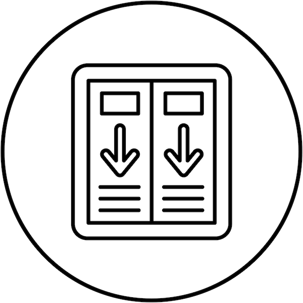 Exit icon vector image Can be used for Emergency Services