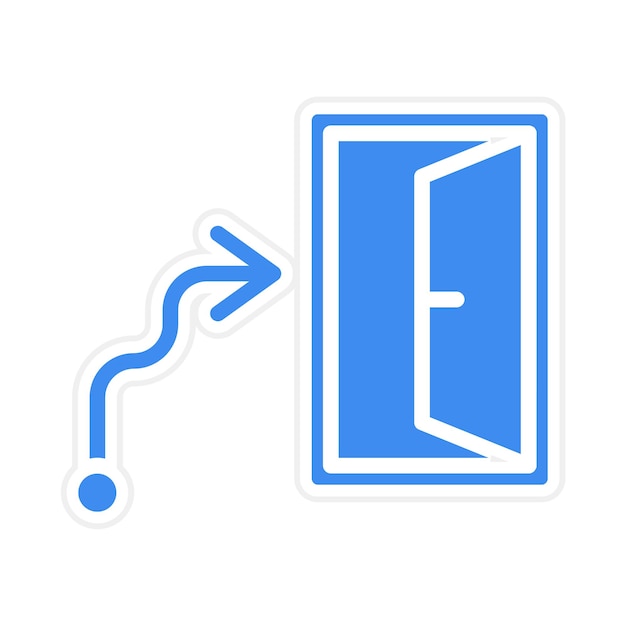 Exit Strategy icon vector image Can be used for Crowdfunding