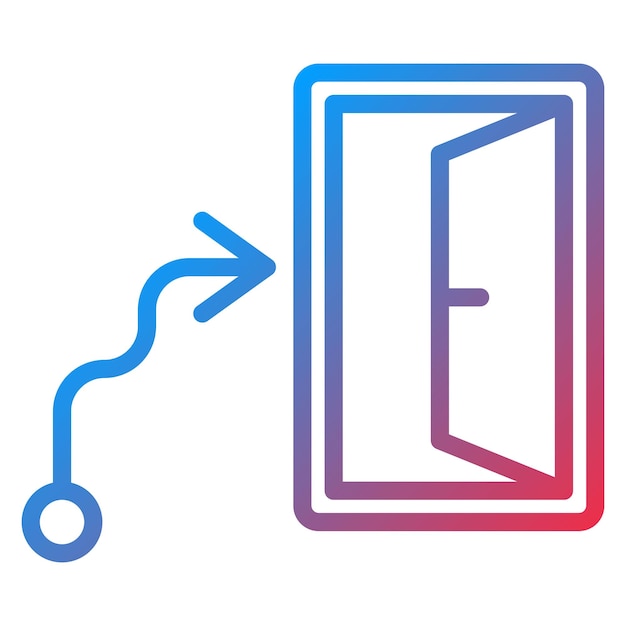 Exit Strategy icon vector image Can be used for Crowdfunding