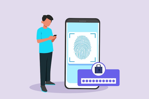 face recognition voice authentication and retina scanning biometric authentication concept