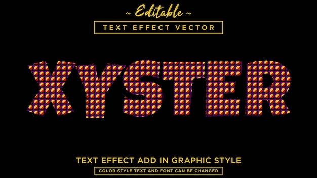 fantastic color combination pattern style text effect fully editable