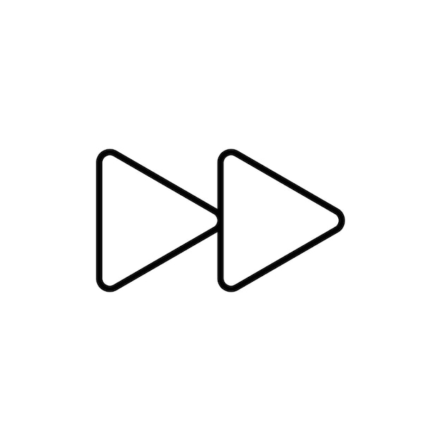 Fast forward icon logo set vector