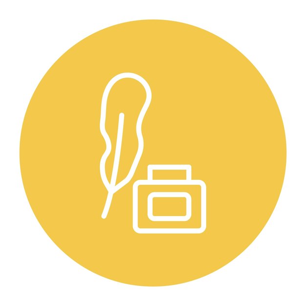 feather icon vector image can be used for mining and crafting