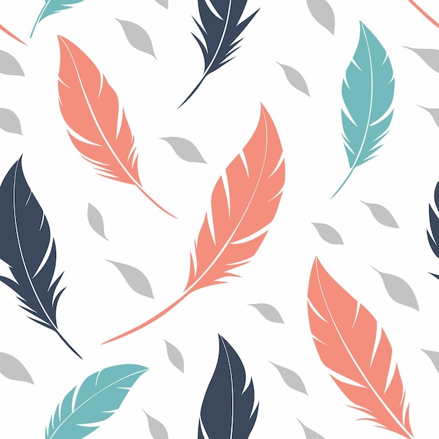 Feather seamless pattern marble texture