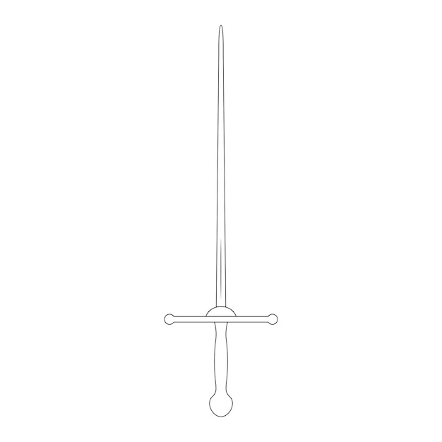 fencing sword icon vector illustration design