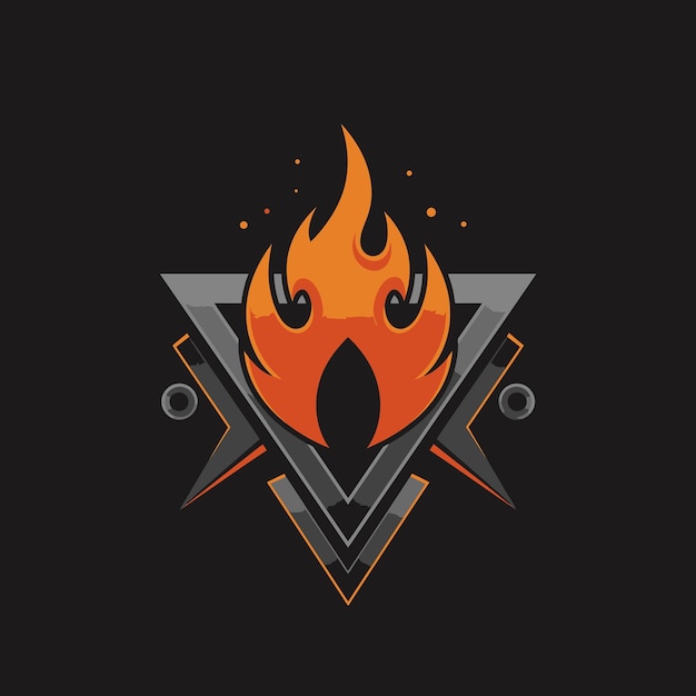 Fiery Triangle Logo
