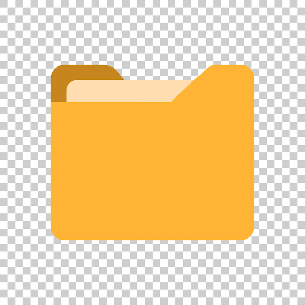 File folder icon in transparent style Documents archive vector illustration on isolated background Storage business concept