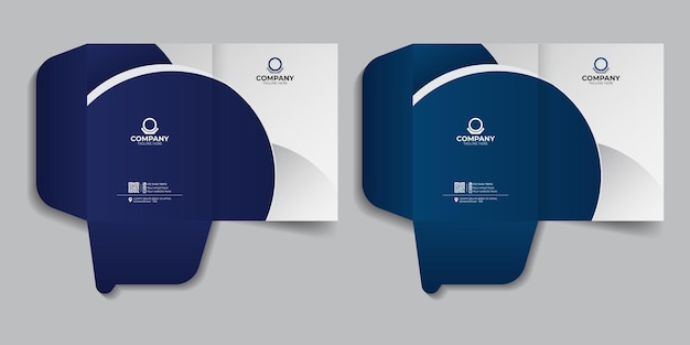 File folder Stationery template design office document folder clean and professional design