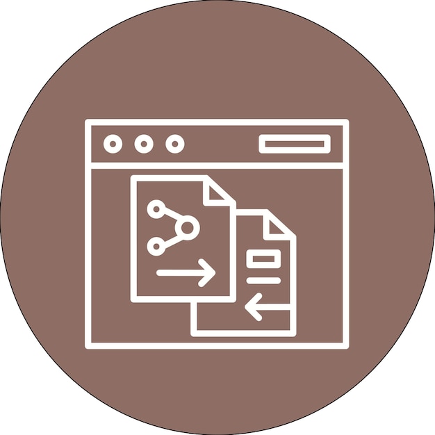 File Sharing Vector Illustration Style