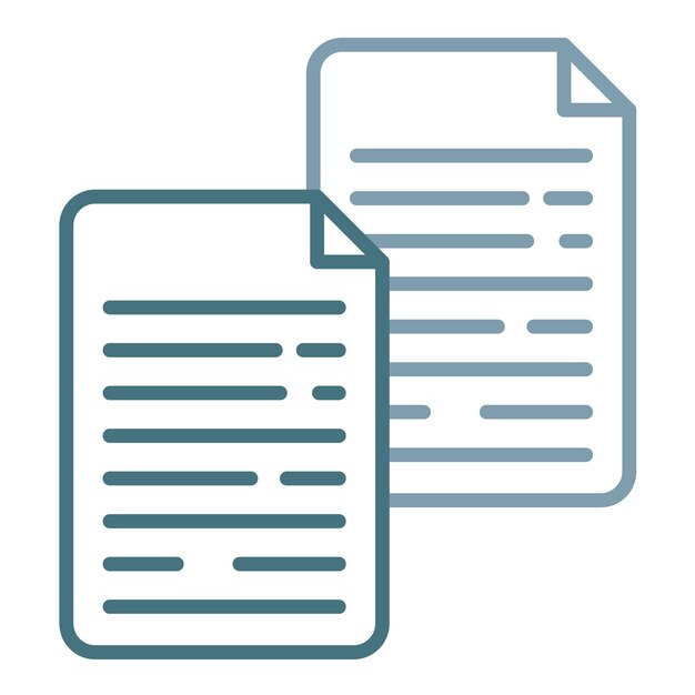 Files Flat Illustration