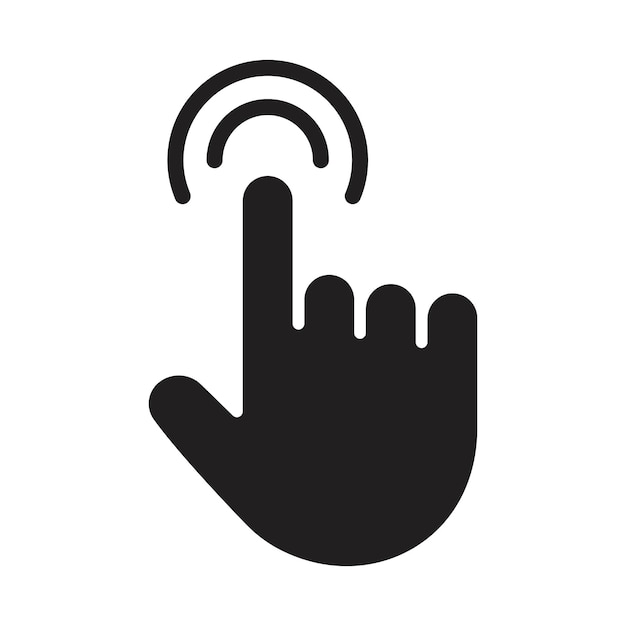 finger tap icon Line Art Logo set