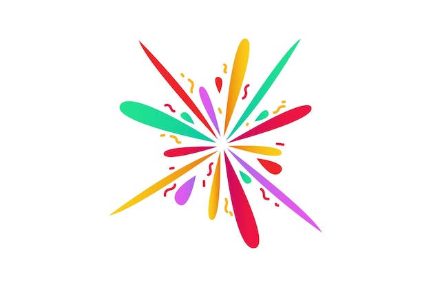 Firework New Year Party Sticker