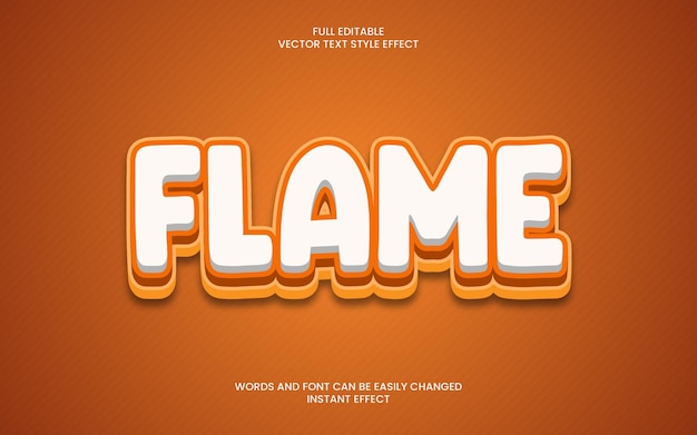 flame text effect