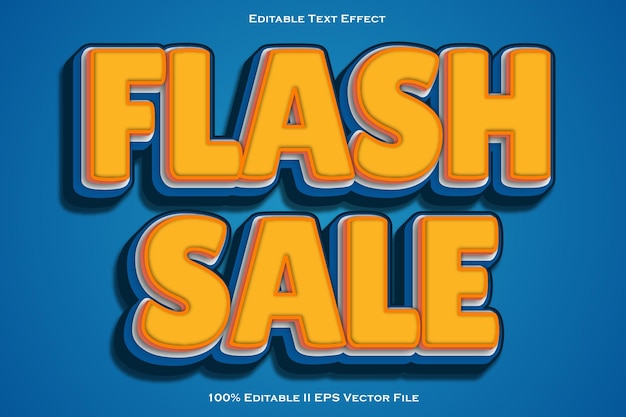 Flash Sale Editable Text Effect 3d Emboss Style