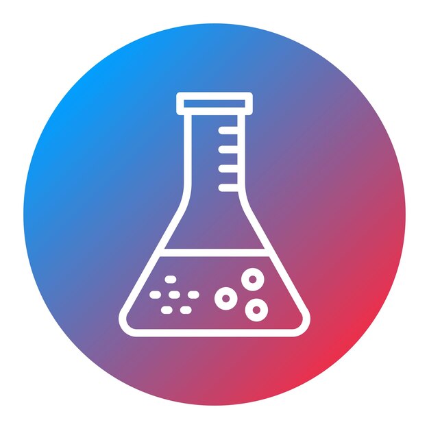 flask icon vector image can be used for virtual lab