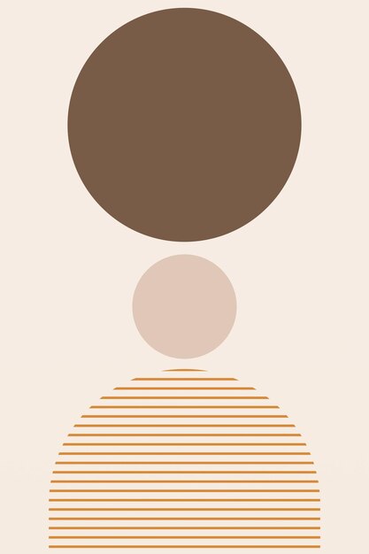 Flat abstract boho geometric background