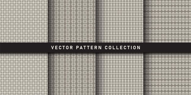 flat art deco pattern collection