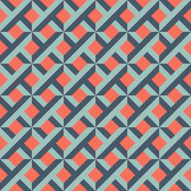 Flat design geometric abstract tiles seamless pattern