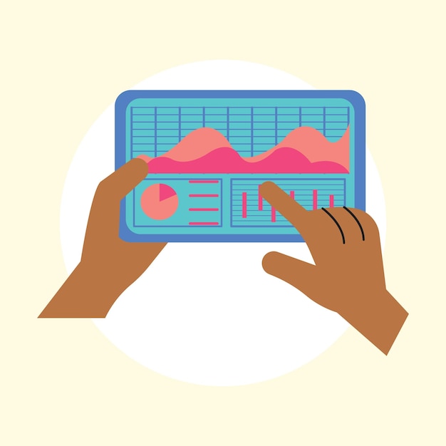 Flat Vector Analyst Illustration