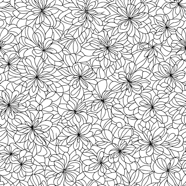 Floral seamless pattern Diagonal flower lines pattern background Line pattern Vector illustration