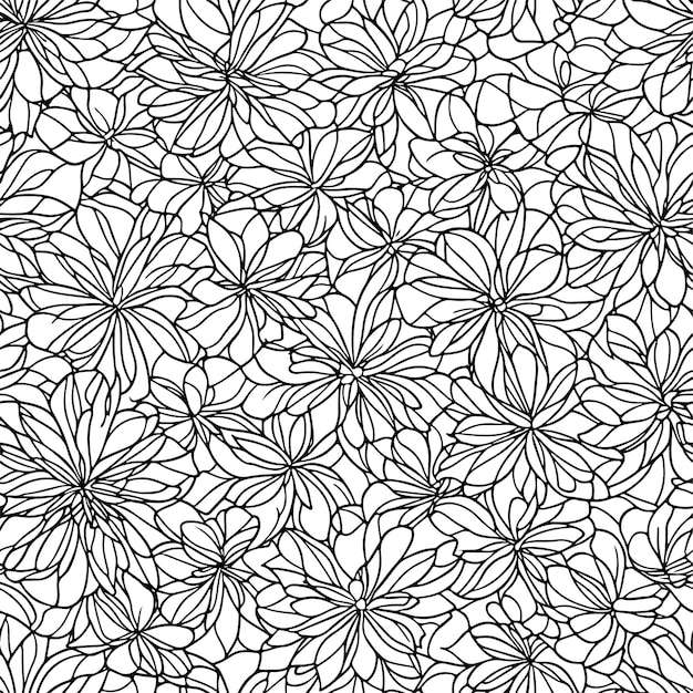 Floral seamless pattern Diagonal flower lines pattern background Line pattern Vector illustration
