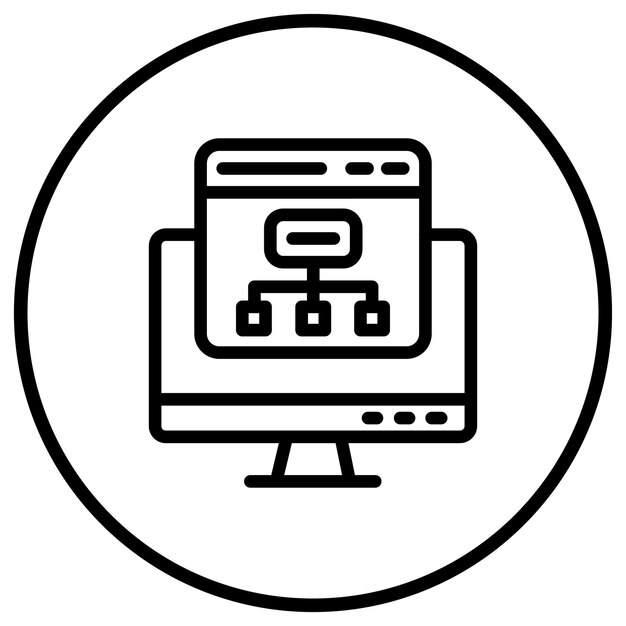 Flowchart Vector Icon Design Illustration