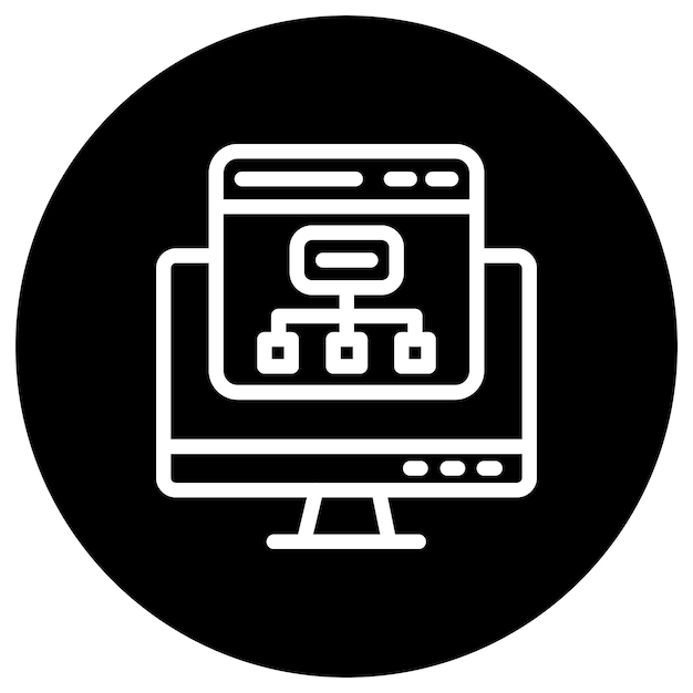 Flowchart Vector Icon Design Illustration