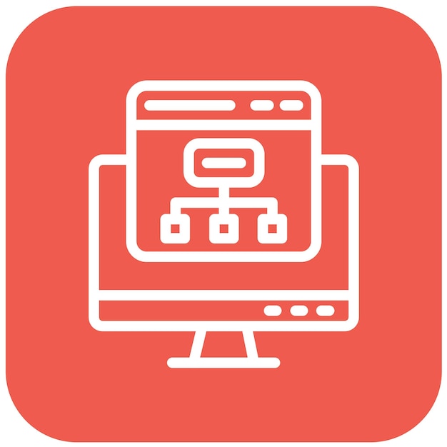 Flowchart Vector Icon Design Illustration