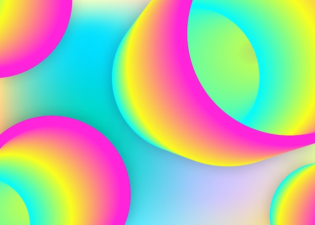 Fluid background with liquid dynamic elements and shapes