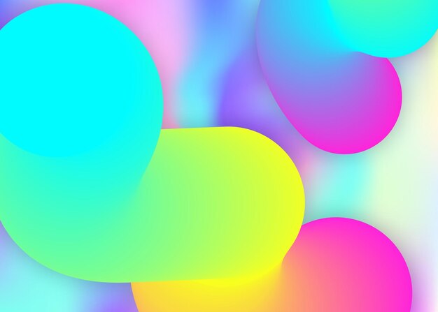 Fluid dynamic background with liquid shapes and elements