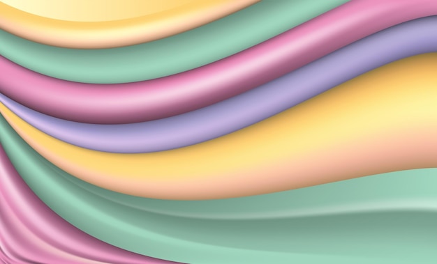 Fluid flow gradient abstract cover with fluid wave pattern background