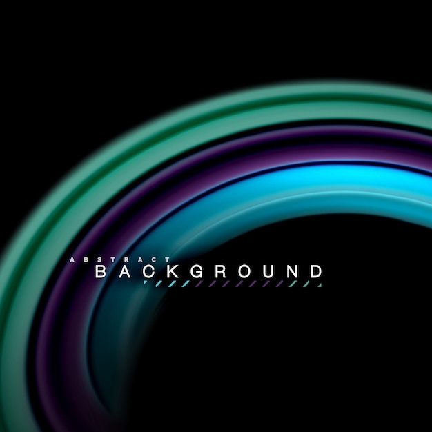 Fluid mixing colors vector wave abstract background design Colorful mesh waves