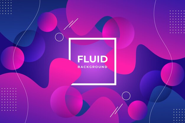 Fluidní abstraktní pozadí Premium Vector