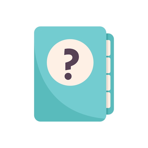 Folder file icon flat vector Online form Request document isolated