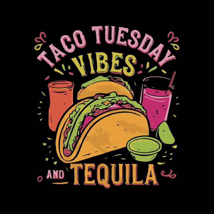 Vektor foods t shirt design