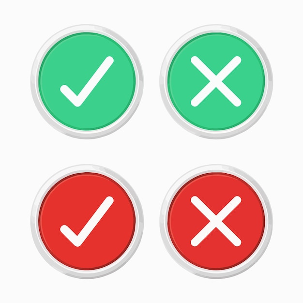 Four circular buttonsTwo of them are vertically aligned with the top one being green