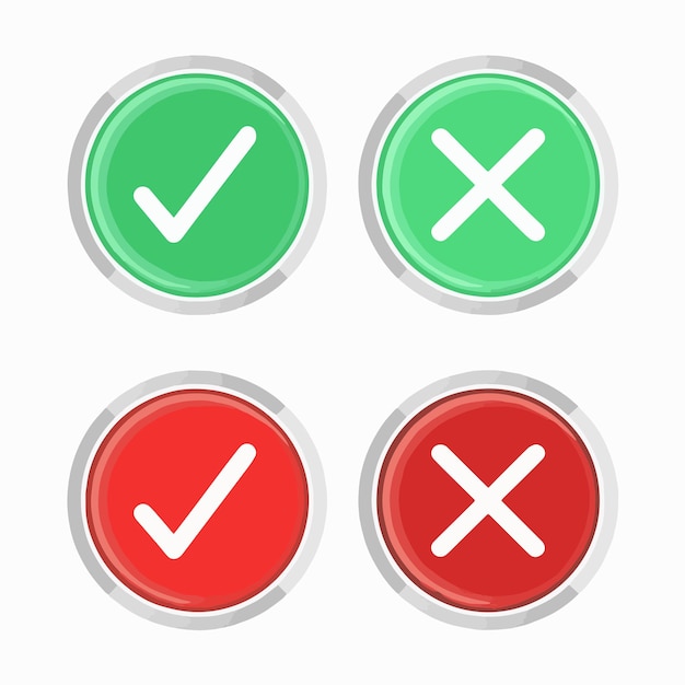 Four circular buttonsTwo of them are vertically aligned with the top one being green