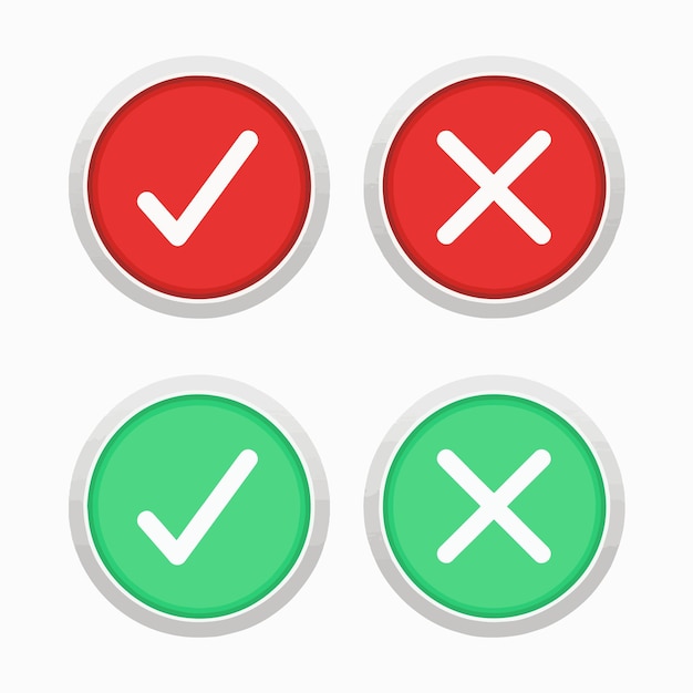 Four circular buttonsTwo of them are vertically aligned with the top one being green