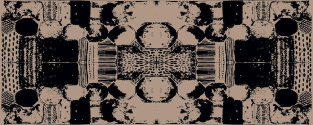 fractal with abstract spots vector pattern