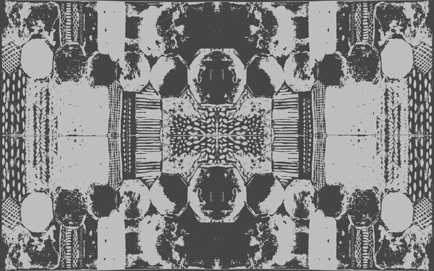 fractal with abstract spots vector pattern
