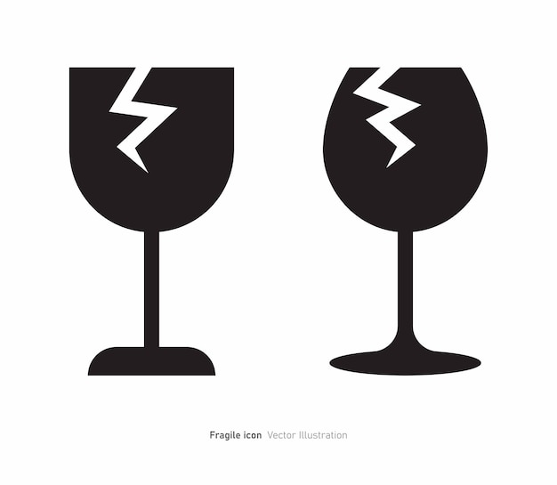 Fragile icon design vector illustration