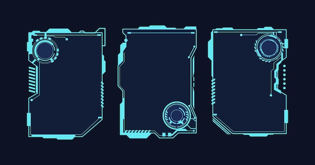 Frames HUD futuristic style